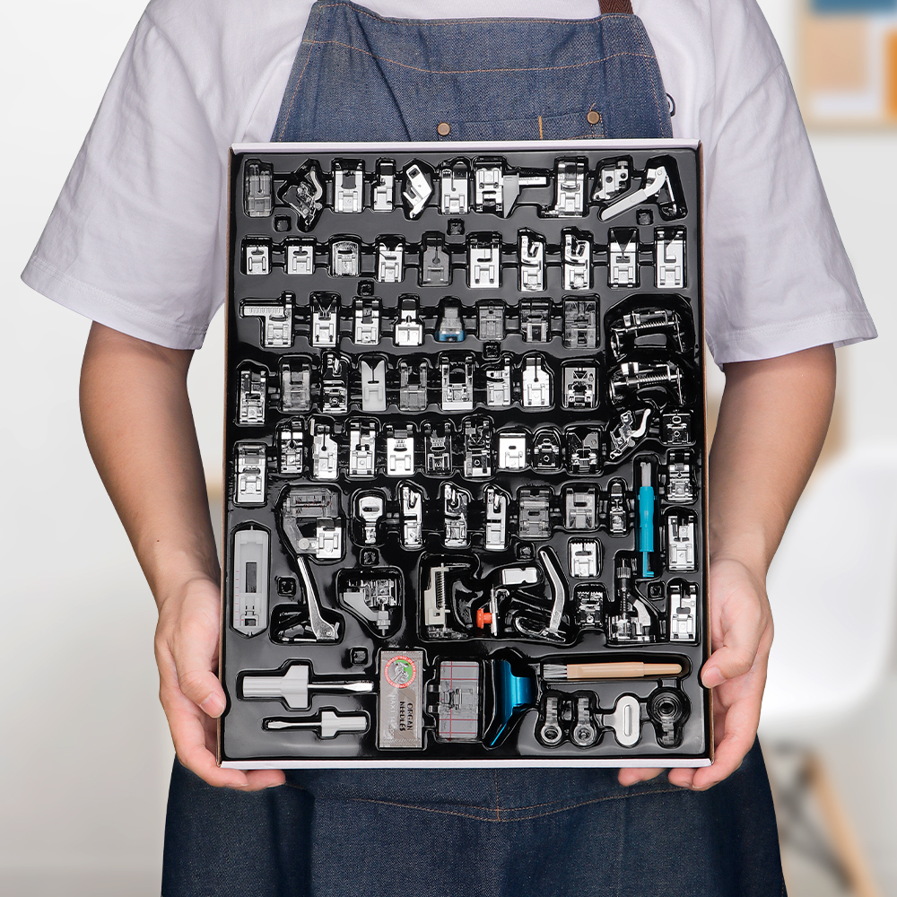 Textile Sewing Kit - 82pc/SET Full Set Sewing Machine Presser