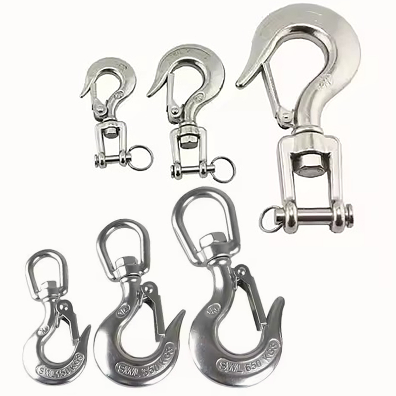 Hook Eye Fastener - Silver 304 Stainless Steel American Type
