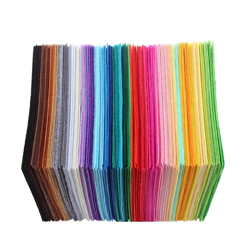 Sewing Textile Art - 40Pcs Colorful Nonwoven Fabric Sheets 15x15cm