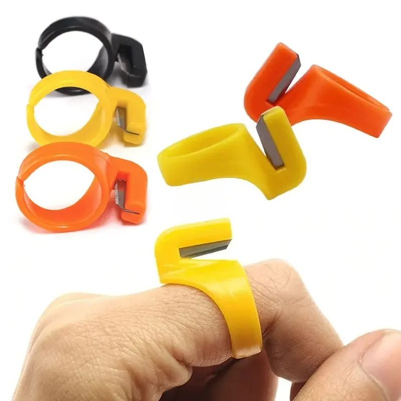 Sewing Thimble Metal - 3PC MultiFunctional Finger Blade Needle Craft