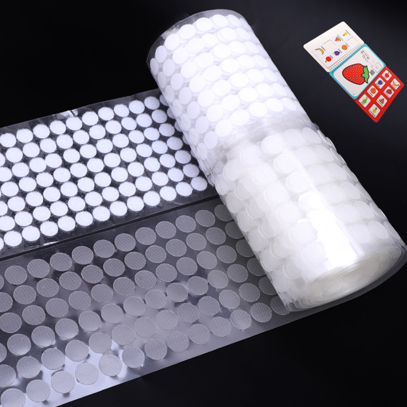 Velcro Sew On - 1000pair 10/15/20mm White Dot Sticker Self