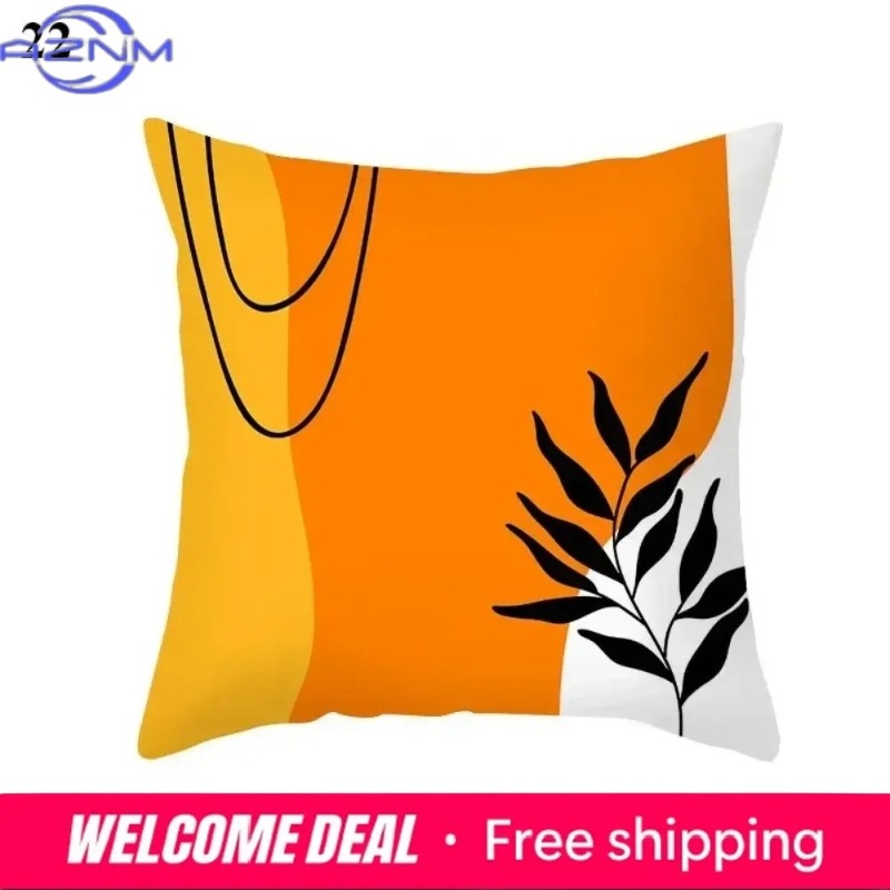 Boho Orange Abstract Cushion C - Century Textile & Sewing Supply Avenue C North Saskatoon Sk reseña y precio