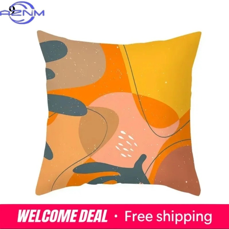 Boho Orange Abstract Cushion C - Century Textile & Sewing Supply Avenue C North Saskatoon Sk reseña y precio