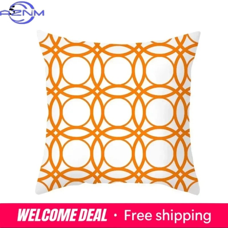 Boho Orange Abstract Cushion C - Century Textile & Sewing Supply Avenue C North Saskatoon Sk reseña y precio