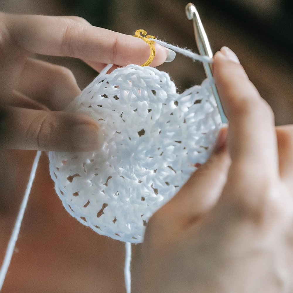 Knitting Crochet Loop Rings Kn - Sewing Thimble Metal reseña y precio