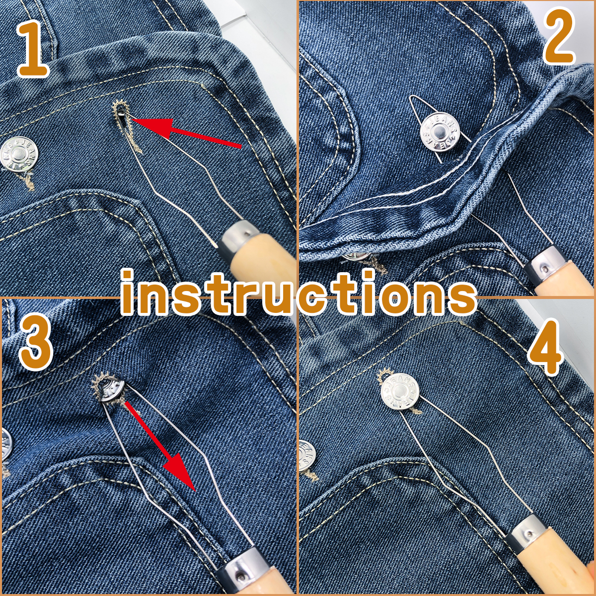 Quick Button Insertion Tool fo - Textile Sewing Kit reseña y precio