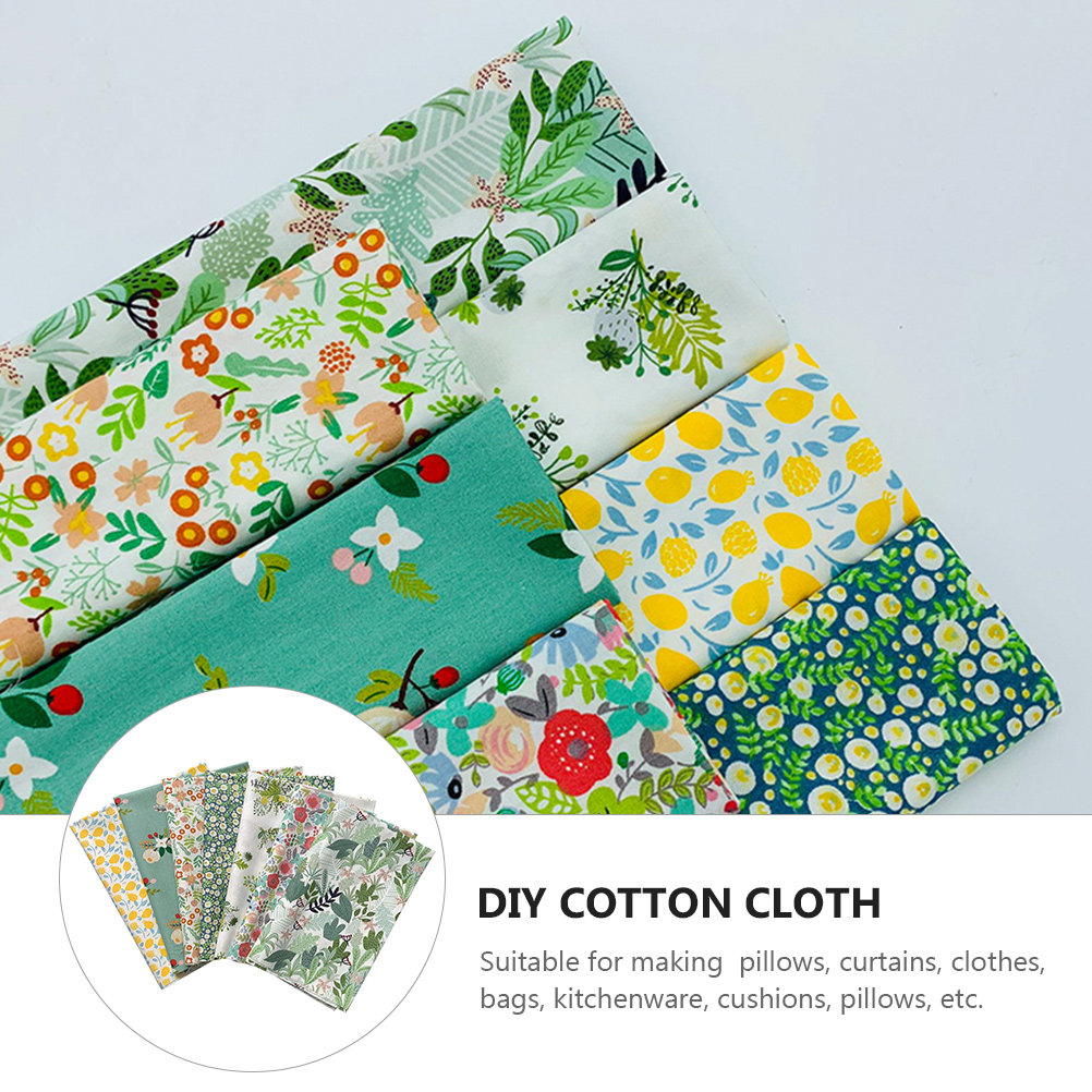 7 Pcs Floral Sewing Cloth Prec - Sewing Textiles reseña y precio