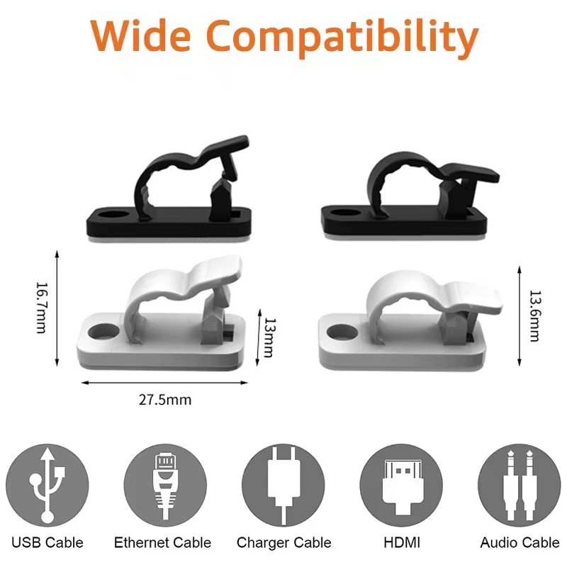 20/50PCS Cable Organizer Clips - Bobbin Organizer Box reseña y precio
