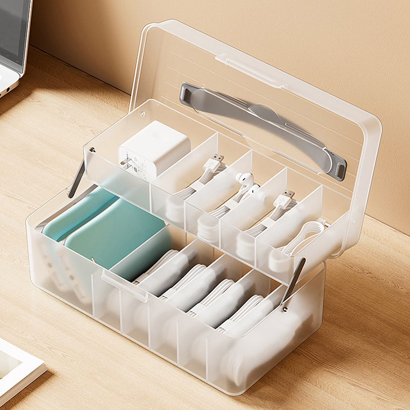 1pc Data Cable Storage Box Pow - Bobbin Organizer Box reseña y precio