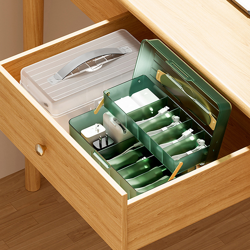 1pc Data Cable Storage Box Pow - Bobbin Organizer Box reseña y precio