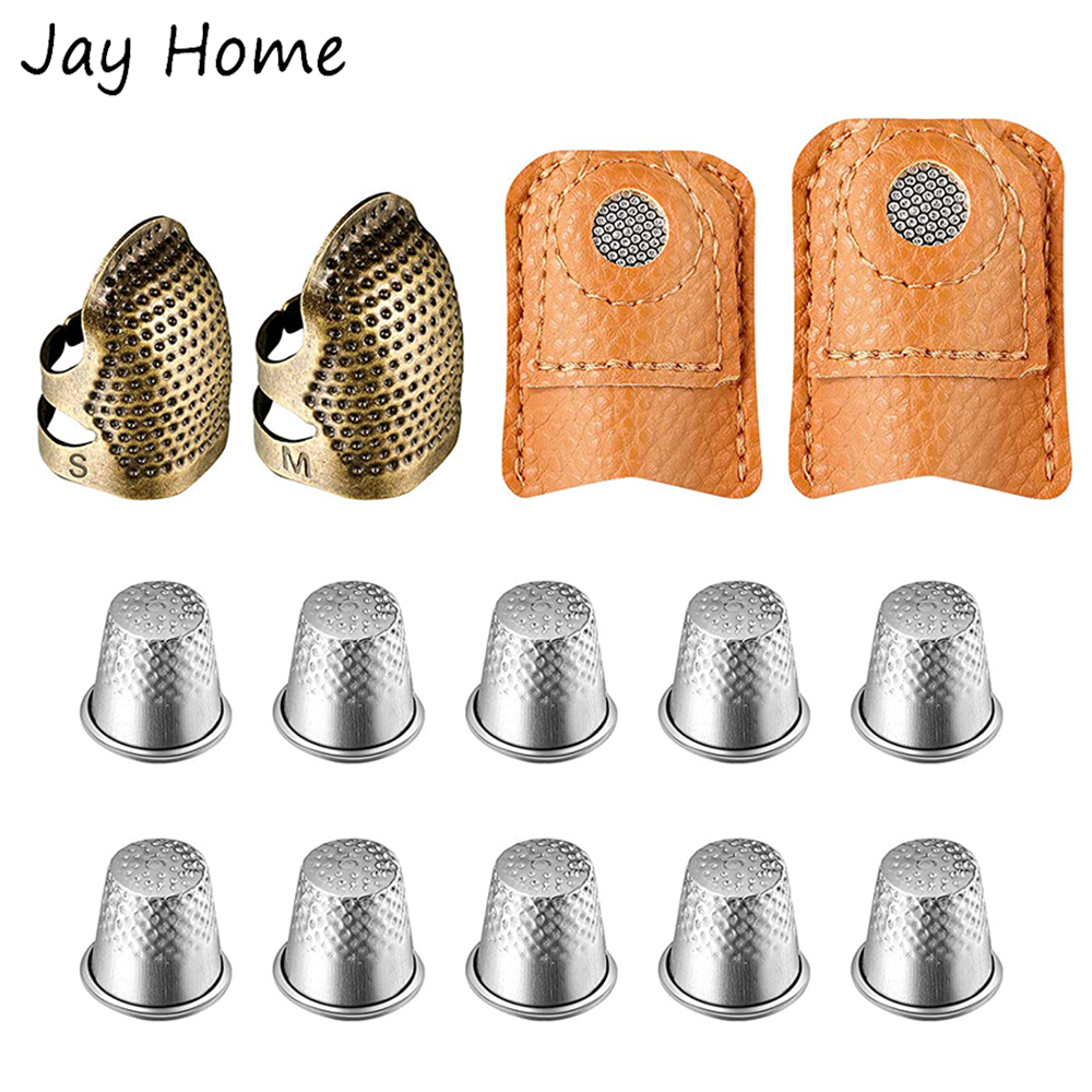 14Pcs Sewing Thimble Set Metal - Sewing Thimble Metal reseña y precio