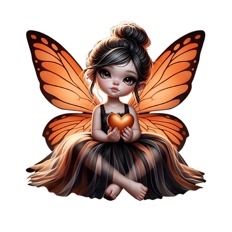 Cute Butterfly Elf Girl Iron O - Iron On Patch reseña y precio