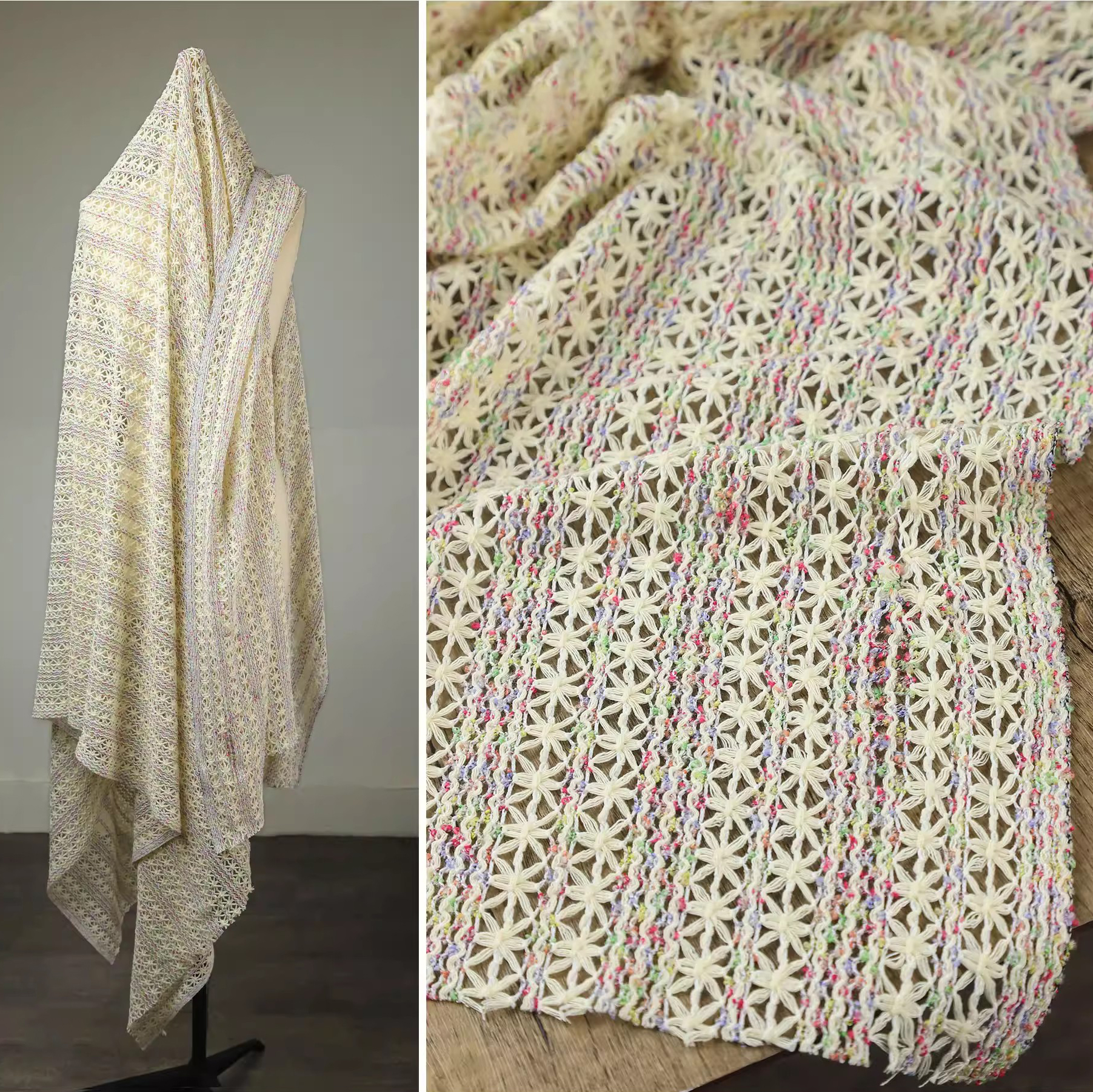 1yard crochet knitting fabrics - Sewing Knit reseña y precio