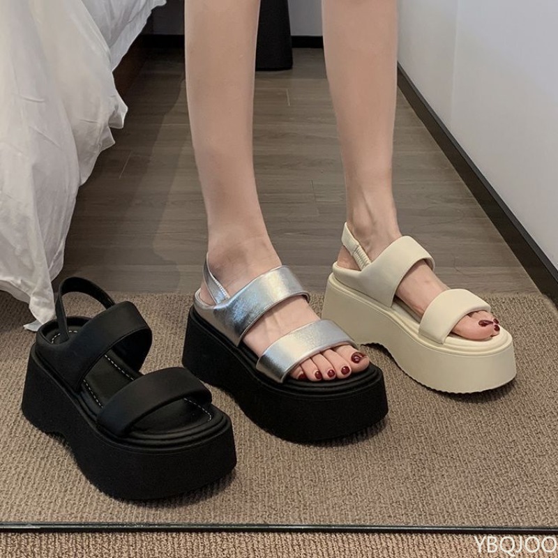 Sponge Cake Soled Sandals for  - Elastic Waistband Roll reseña y precio