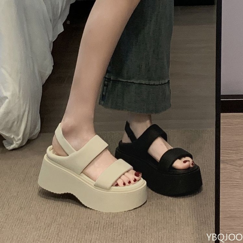 Sponge Cake Soled Sandals for  - Elastic Waistband Roll reseña y precio