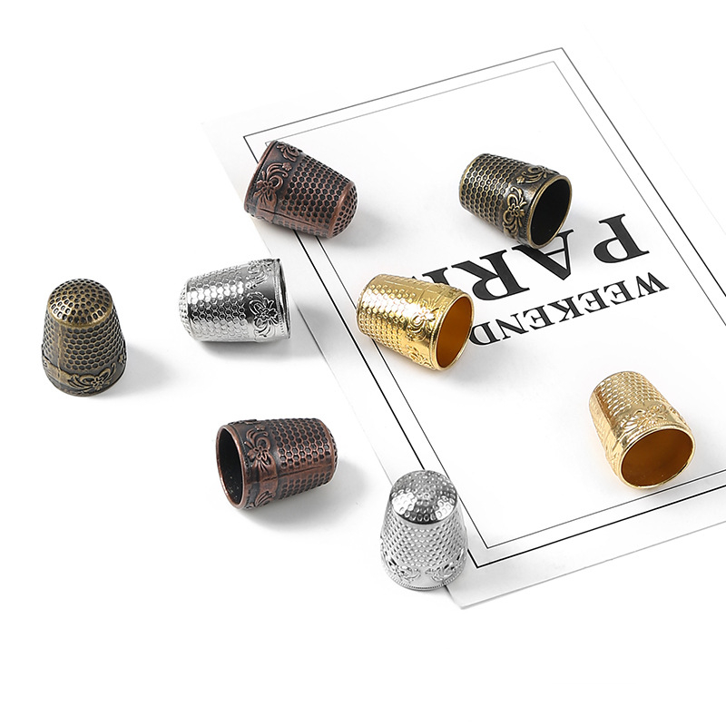Retro Finger Protector Antique - Sewing Thimble Metal reseña y precio