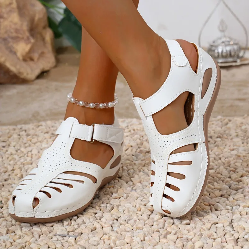 Women Closed Toe Fisherman San - Velcro Sew On reseña y precio