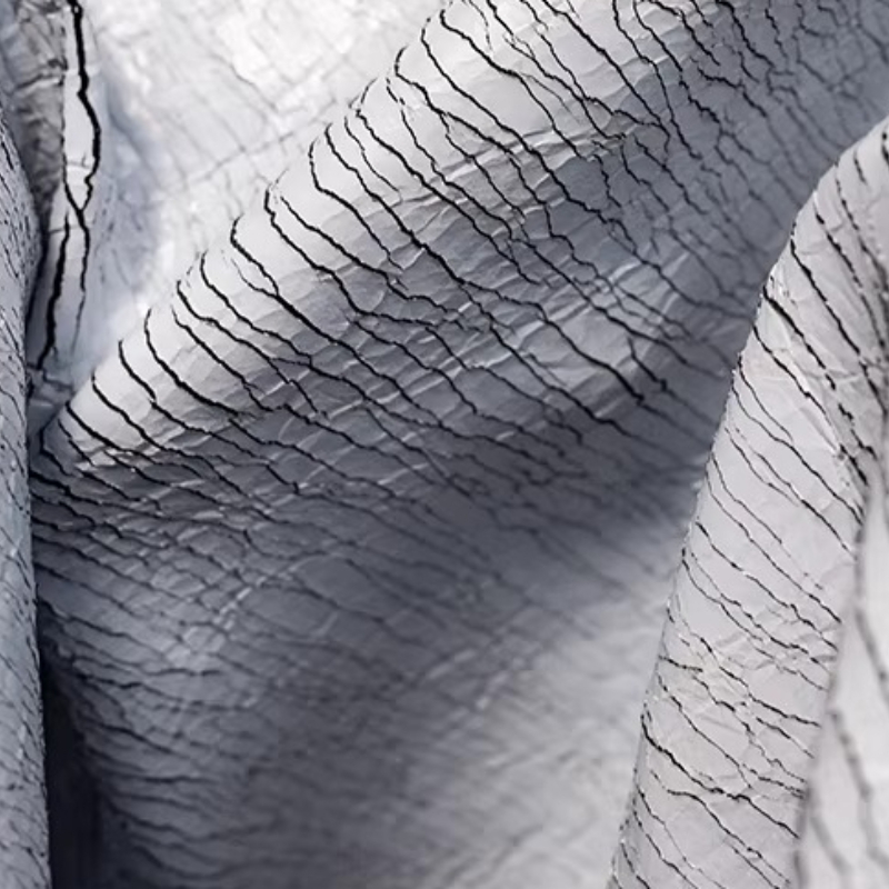 Grey Retro Cracked Leather Tex - Sewing Textile Art reseña y precio