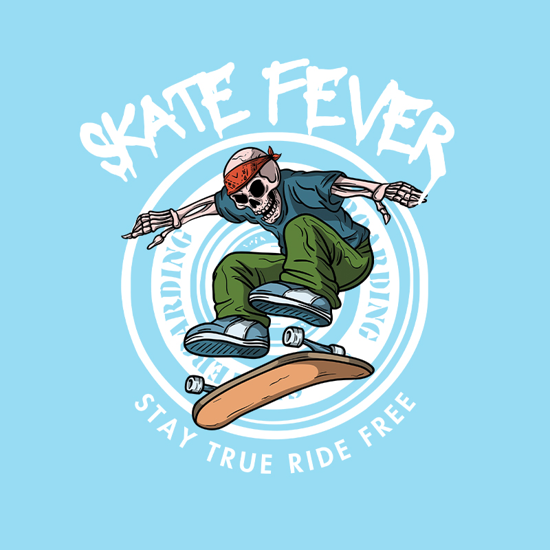 Cool skeleton playing skateboa - Iron On Patch reseña y precio