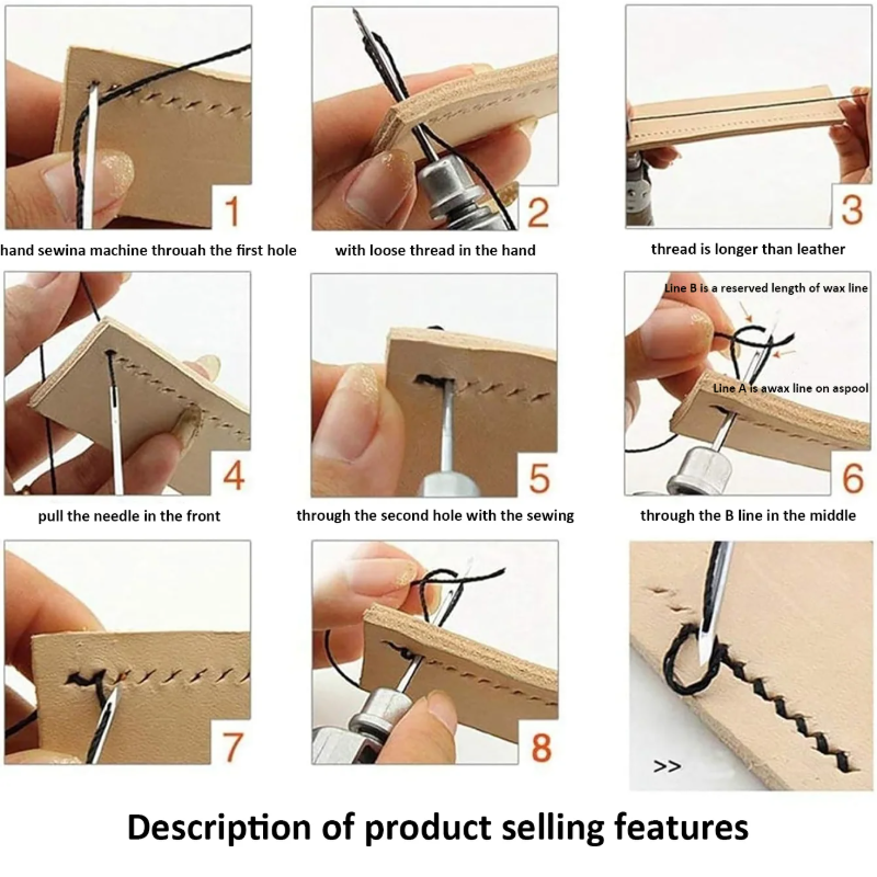 Professional Leather Sewing Aw - Textile Sewing Kit reseña y precio