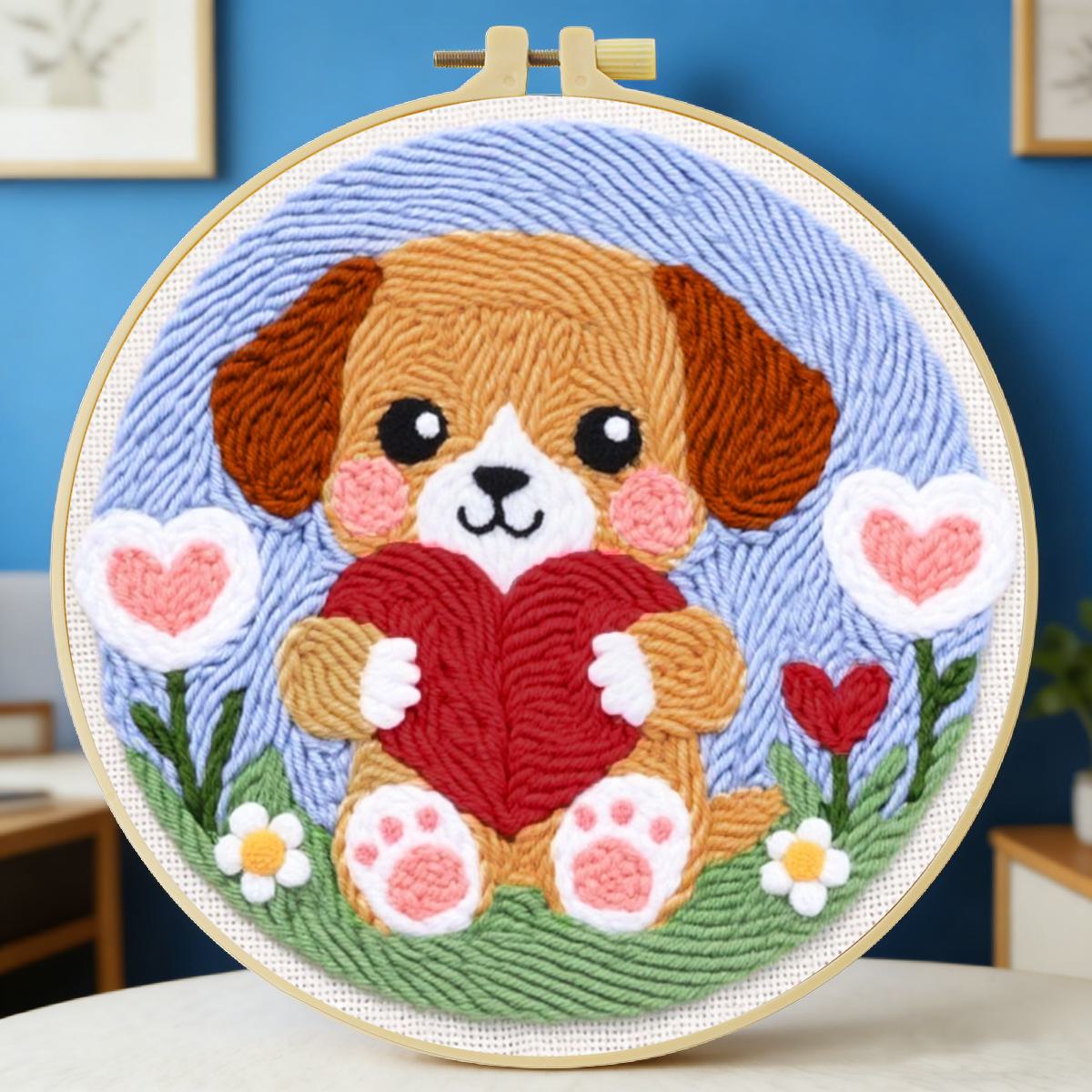 20X20CM/7.87inch dog punch nee - Sewing Textile Art reseña y precio