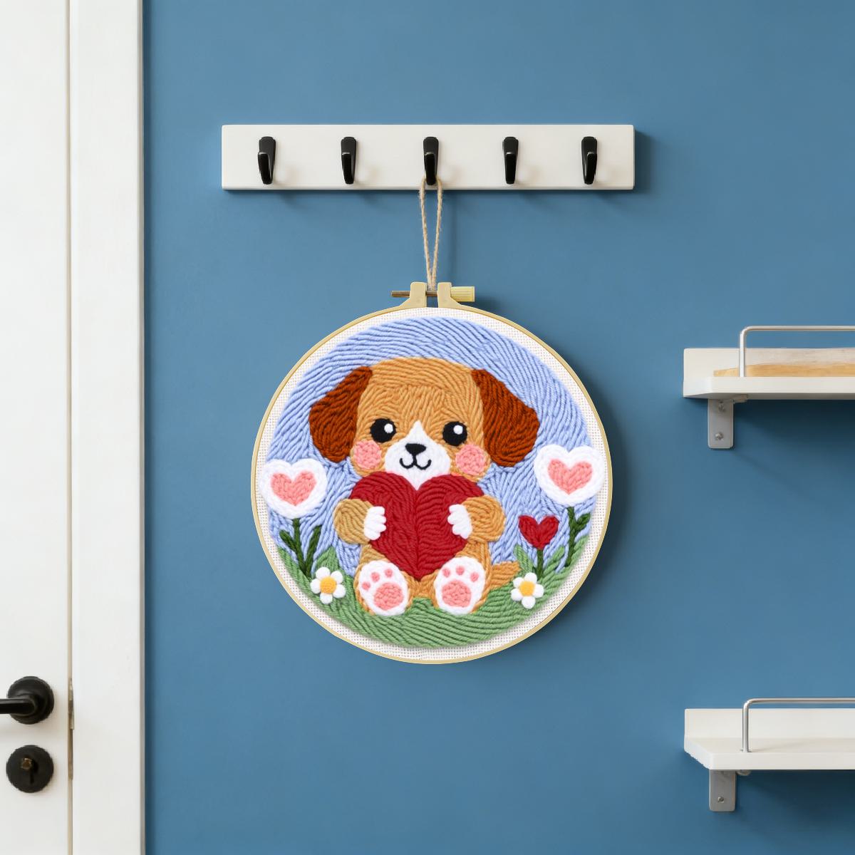 20X20CM/7.87inch dog punch nee - Sewing Textile Art reseña y precio