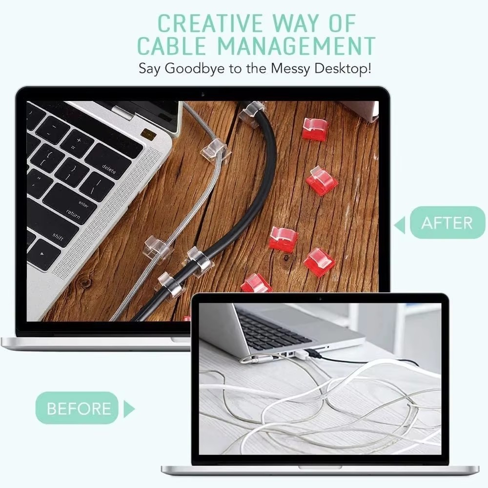 50PCS Cable Organizer Clips Wa - Bobbin Organizer Box reseña y precio