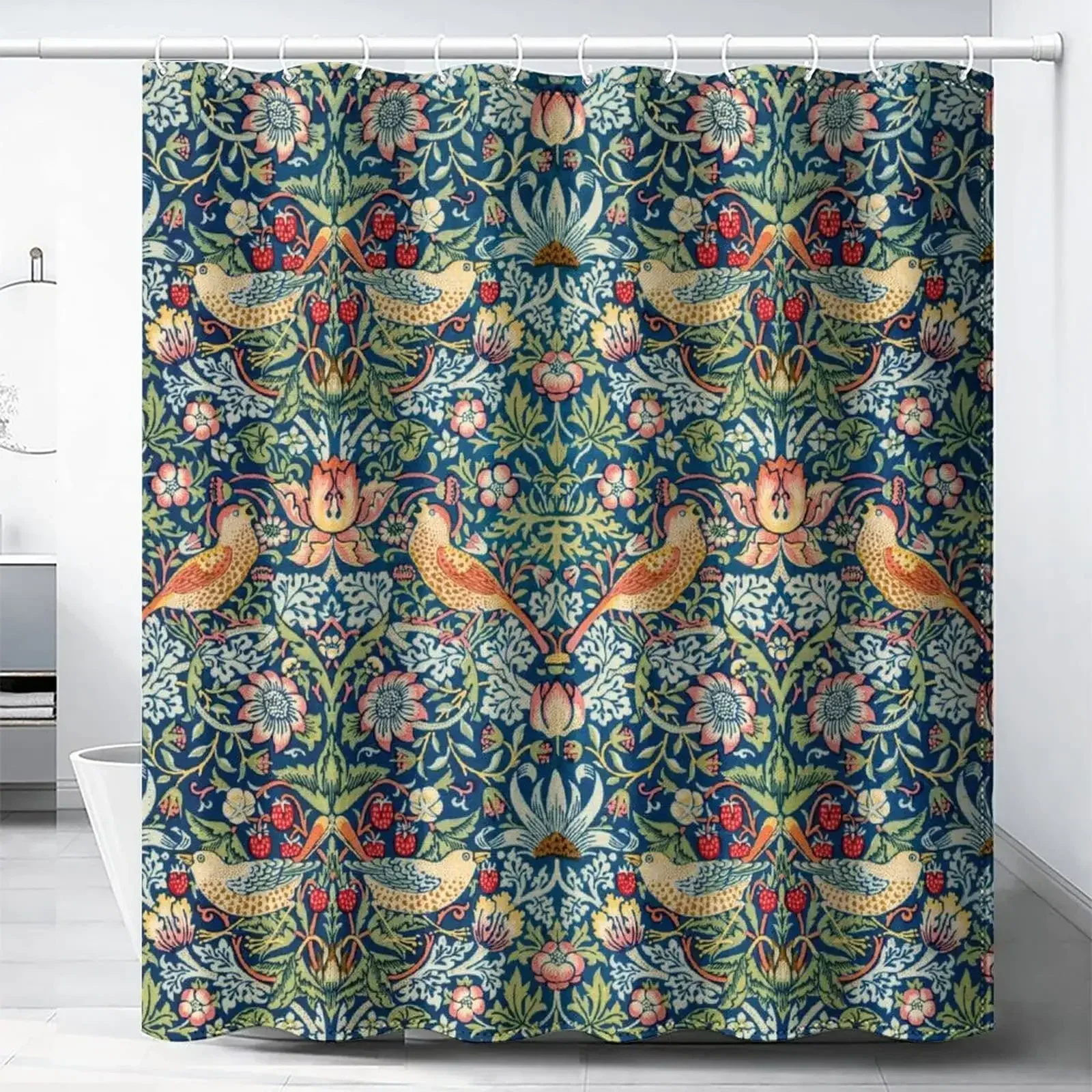 William Morris Shower Curtain, - Fabric Weight Set reseña y precio