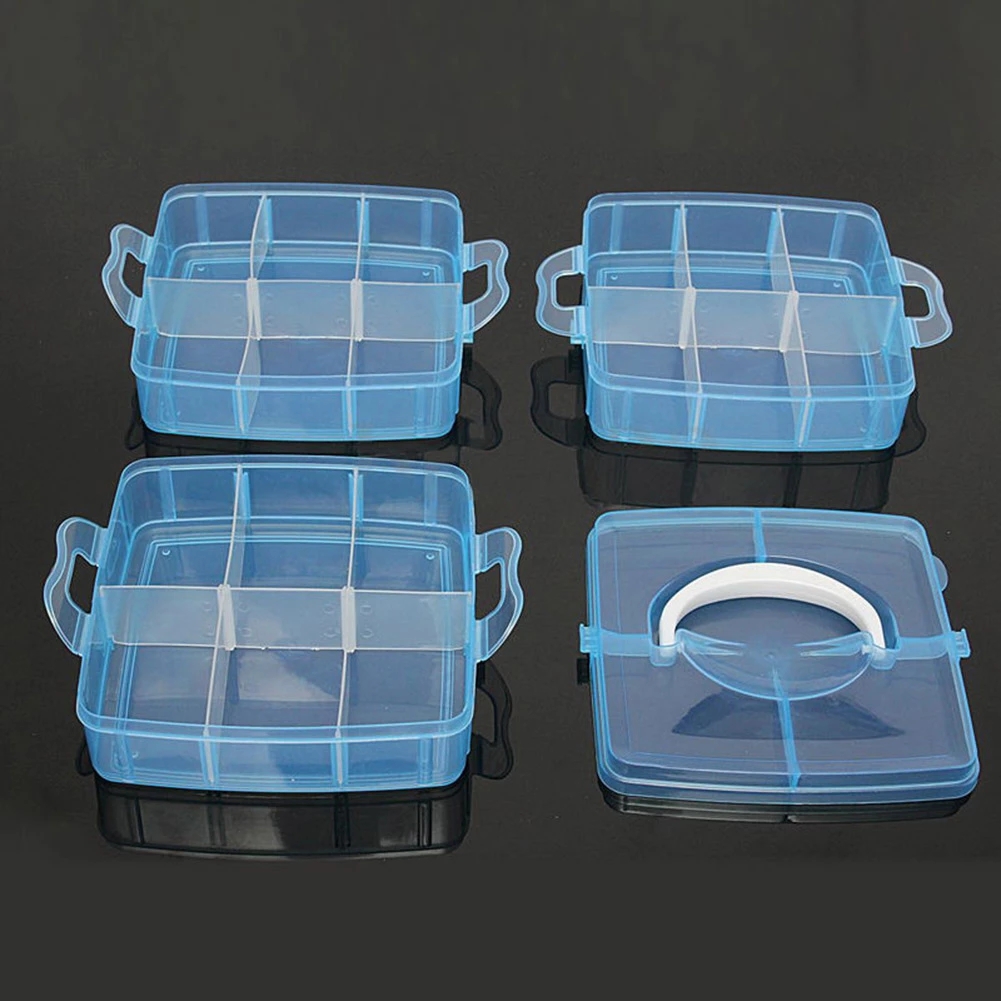 3 Layers 18 Compartments Plast - Bobbin Organizer Box reseña y precio