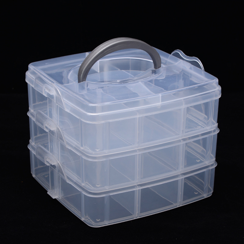 3 Layers 18 Compartments Plast - Bobbin Organizer Box reseña y precio