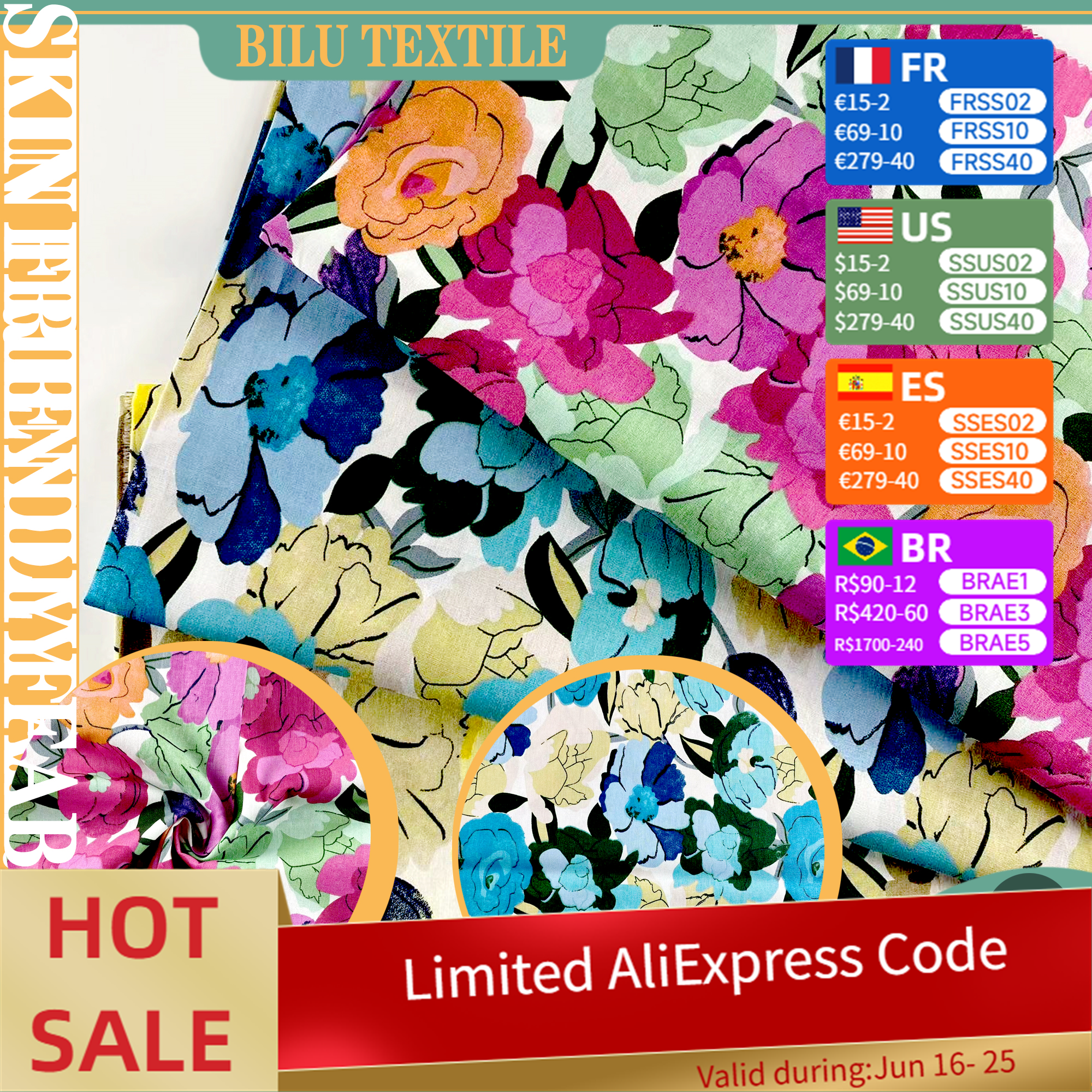 100% Cotton Fabric - Handmade  - Sewing Textiles reseña y precio