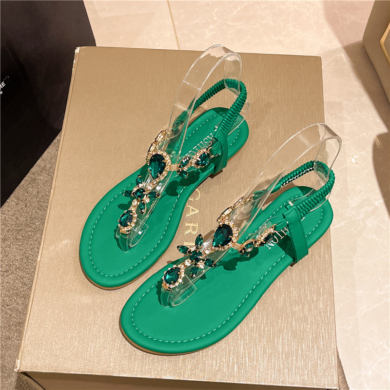 Summer Flats Sandals Women Cry - Elastic Waistband Roll reseña y precio
