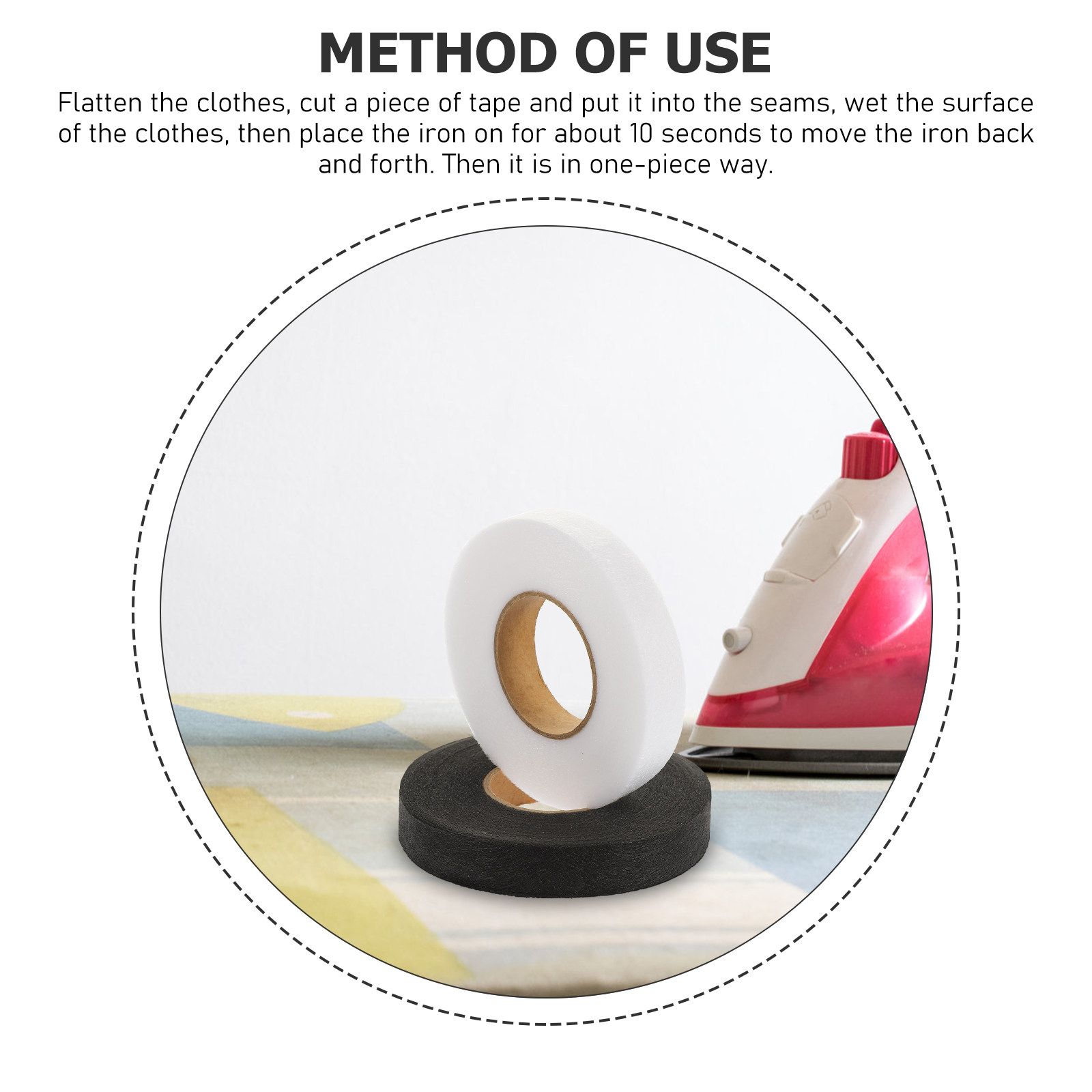2 Rolls Iron-on Double-Sided F - Hem Tape Fusible reseña y precio