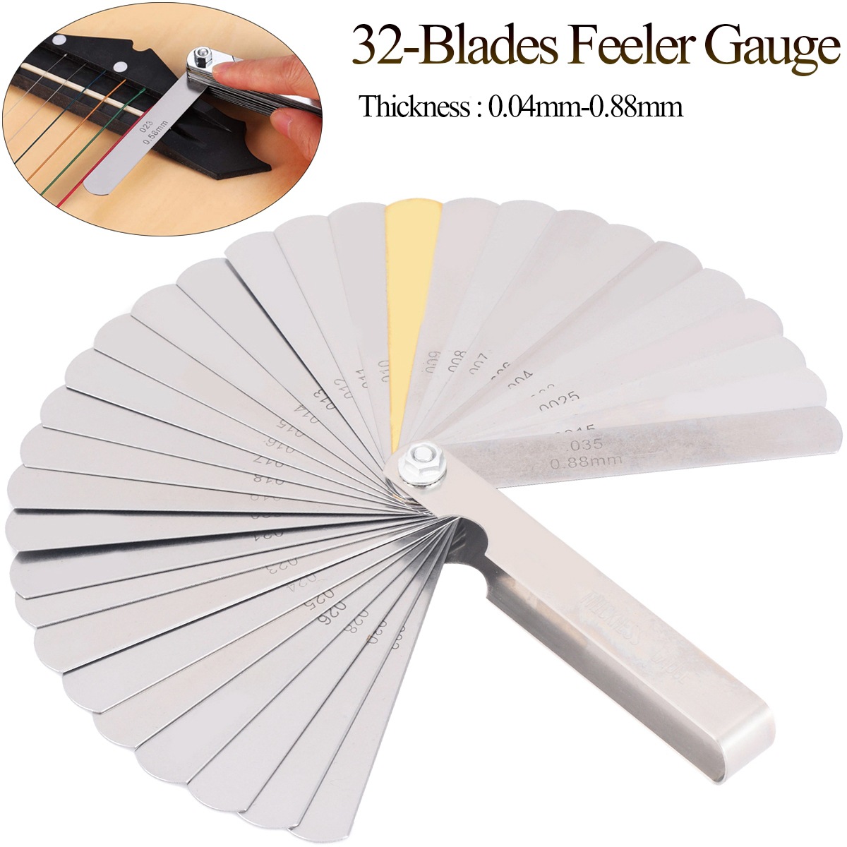 32pcs/set Guitar String Height - Seam Gauge Metal reseña y precio