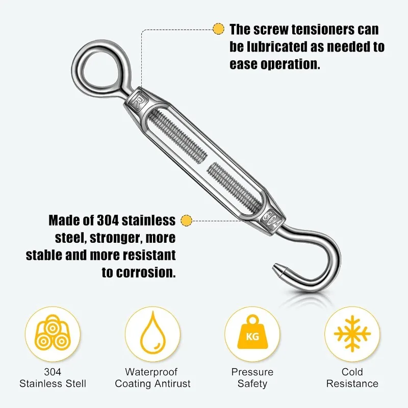 10/1pcs Stainless Steel Hook a - Hook Eye Fastener reseña y precio