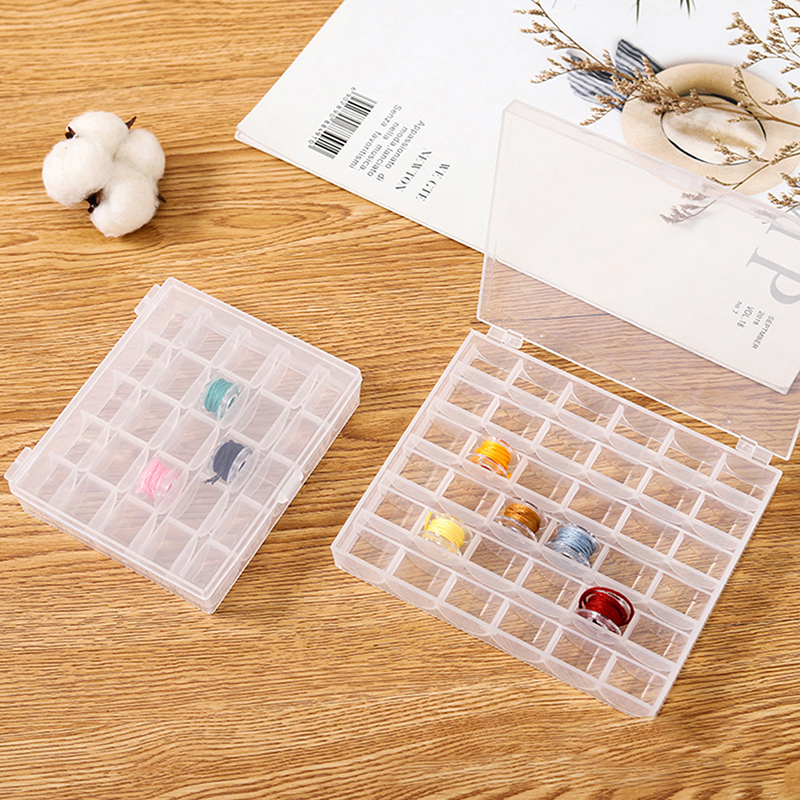 New 36 Slots Bobbins Box Stora - Bobbin Organizer Box reseña y precio