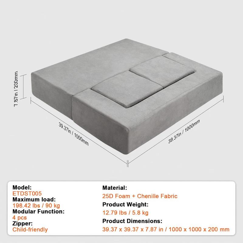 Children's play sofa made of c - Fabric Weight Set reseña y precio