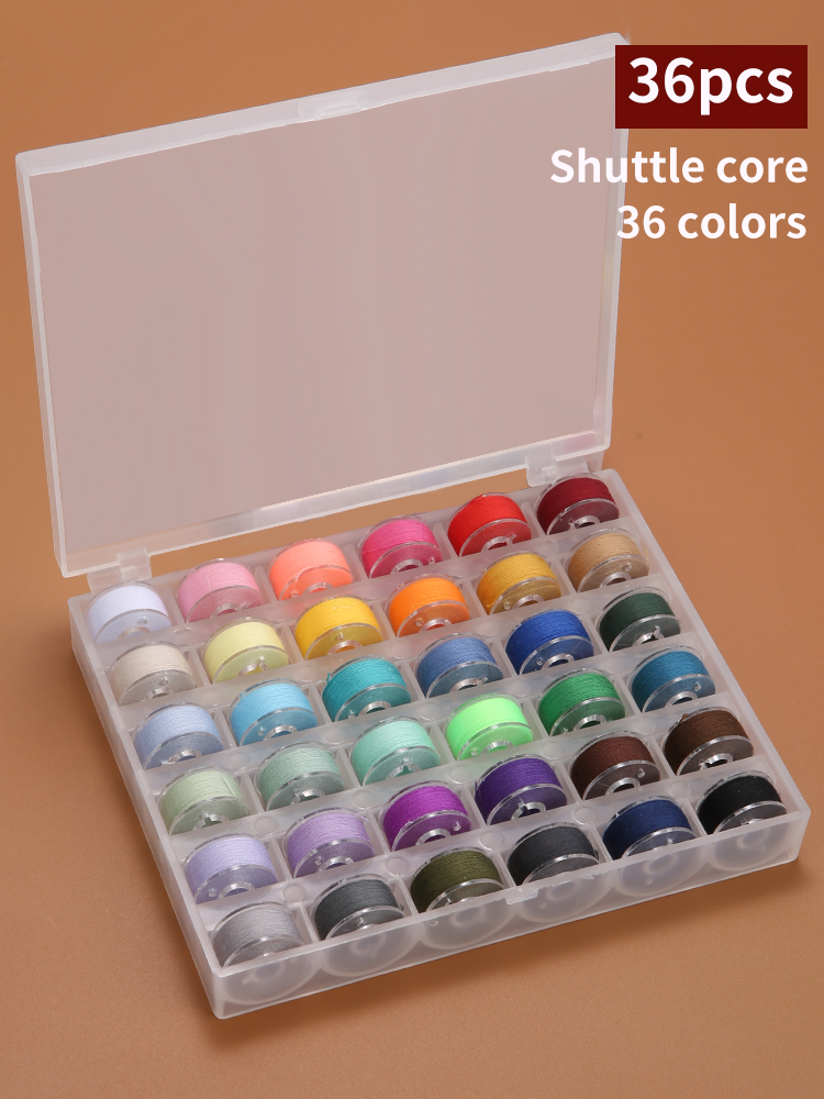 25/36 Colors Set Bobbin Thread - Bobbin Organizer Box reseña y precio