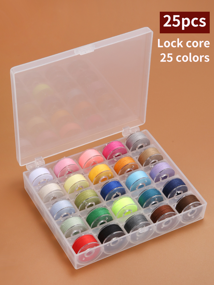 25/36 Colors Set Bobbin Thread - Bobbin Organizer Box reseña y precio