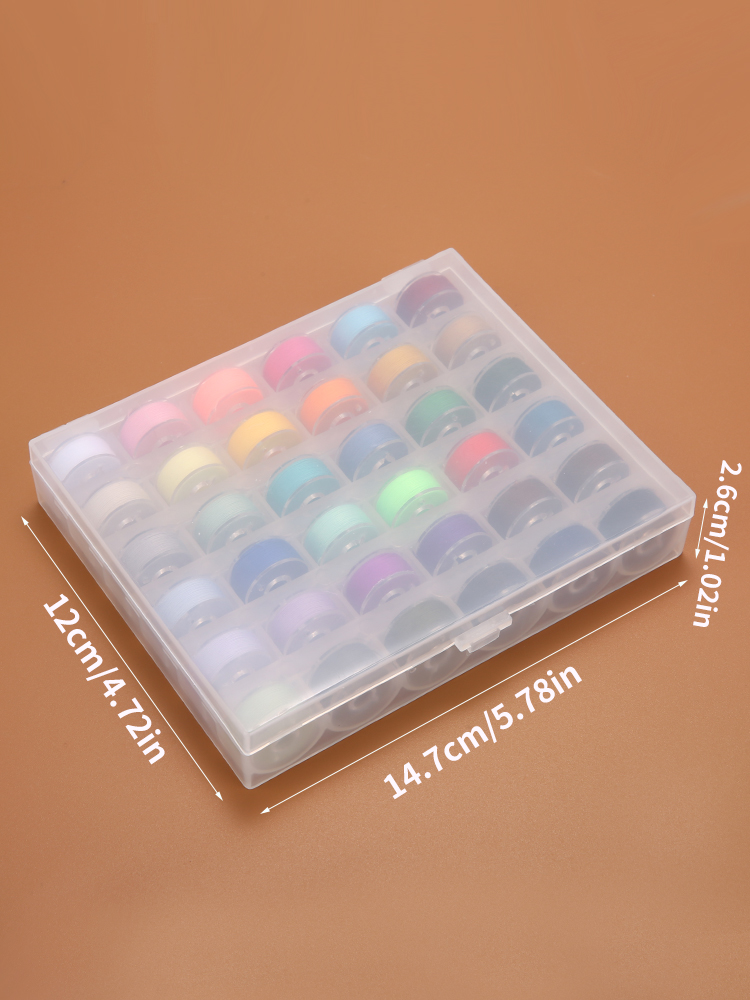25/36 Colors Set Bobbin Thread - Bobbin Organizer Box reseña y precio