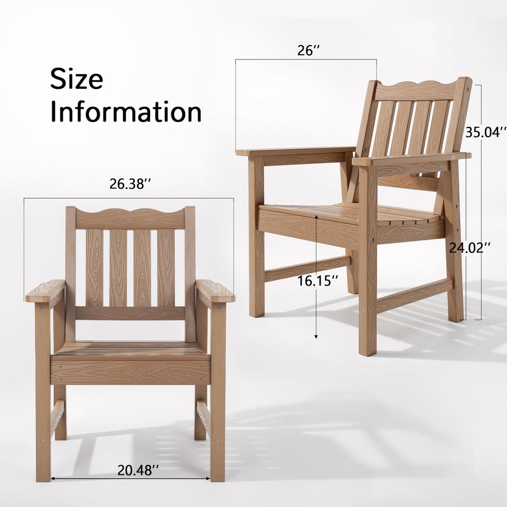 AllWeather Patio Chairs Set of - Fabric Weight Set reseña y precio