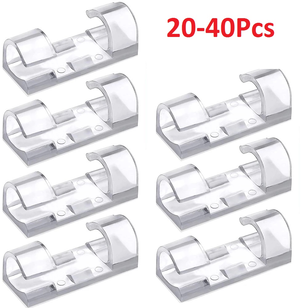 40PCS Cable Organizer Clips Ca - Bobbin Organizer Box reseña y precio