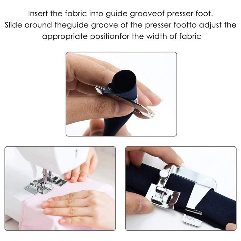 AA63 HOT 6 Pcs Rolled Hem Pres - Sewing Roll reseña y precio