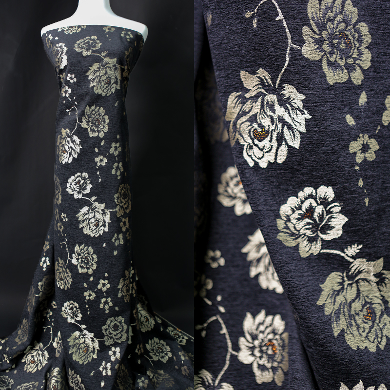 Black Gold Peony Jacquard Fabr - Fabric Weight Set reseña y precio