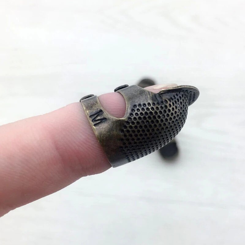 Non Slip Vintage Adjustable Se - Sewing Thimble Metal reseña y precio
