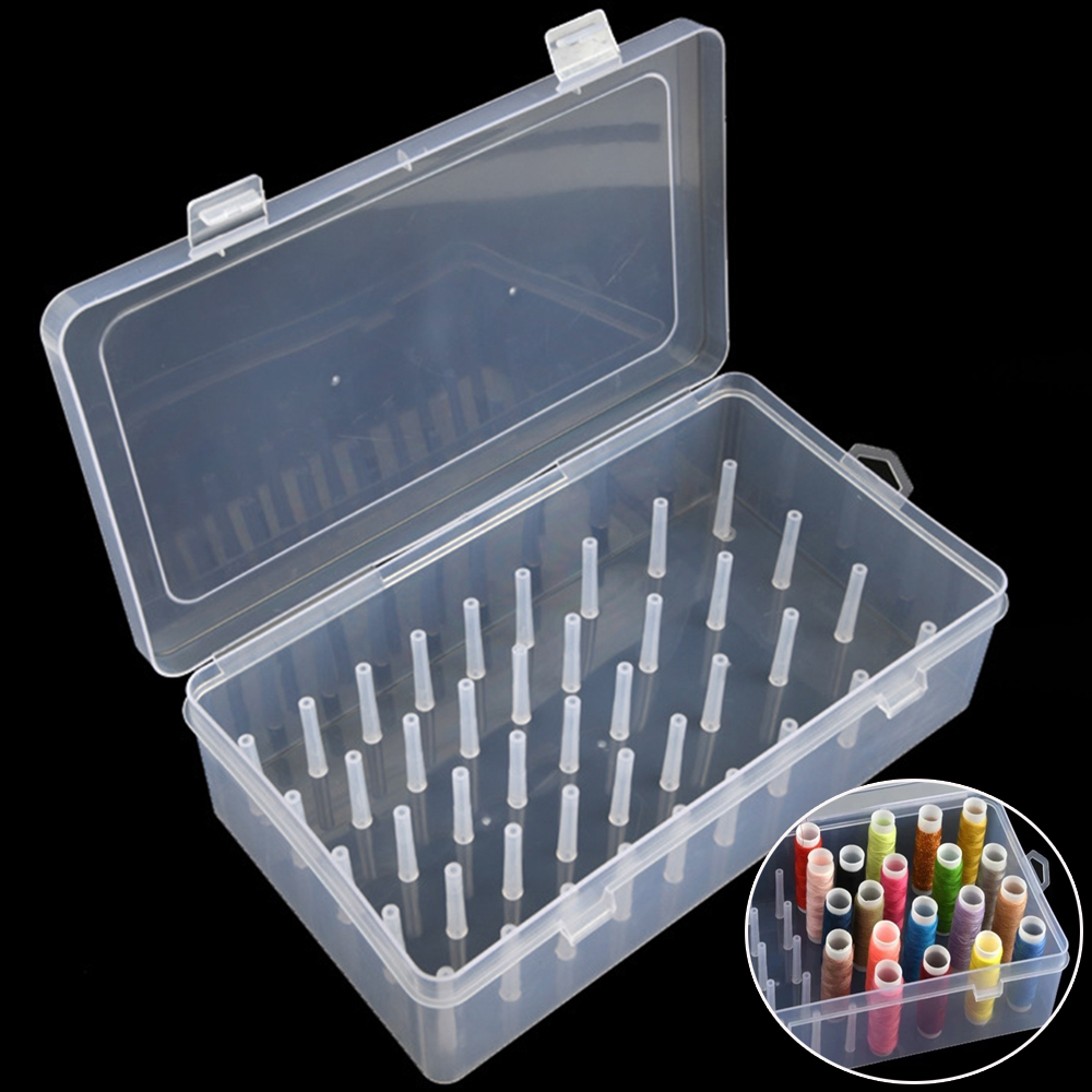 New Sewing Thread Box 42 Piece - Bobbin Organizer Box reseña y precio