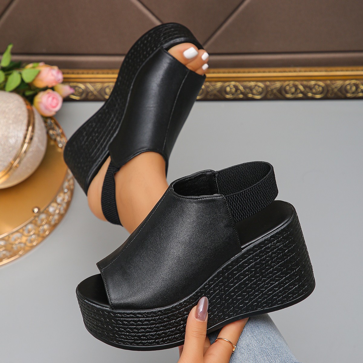 Women Sandals High Quality Sum - Elastic Waistband Roll reseña y precio