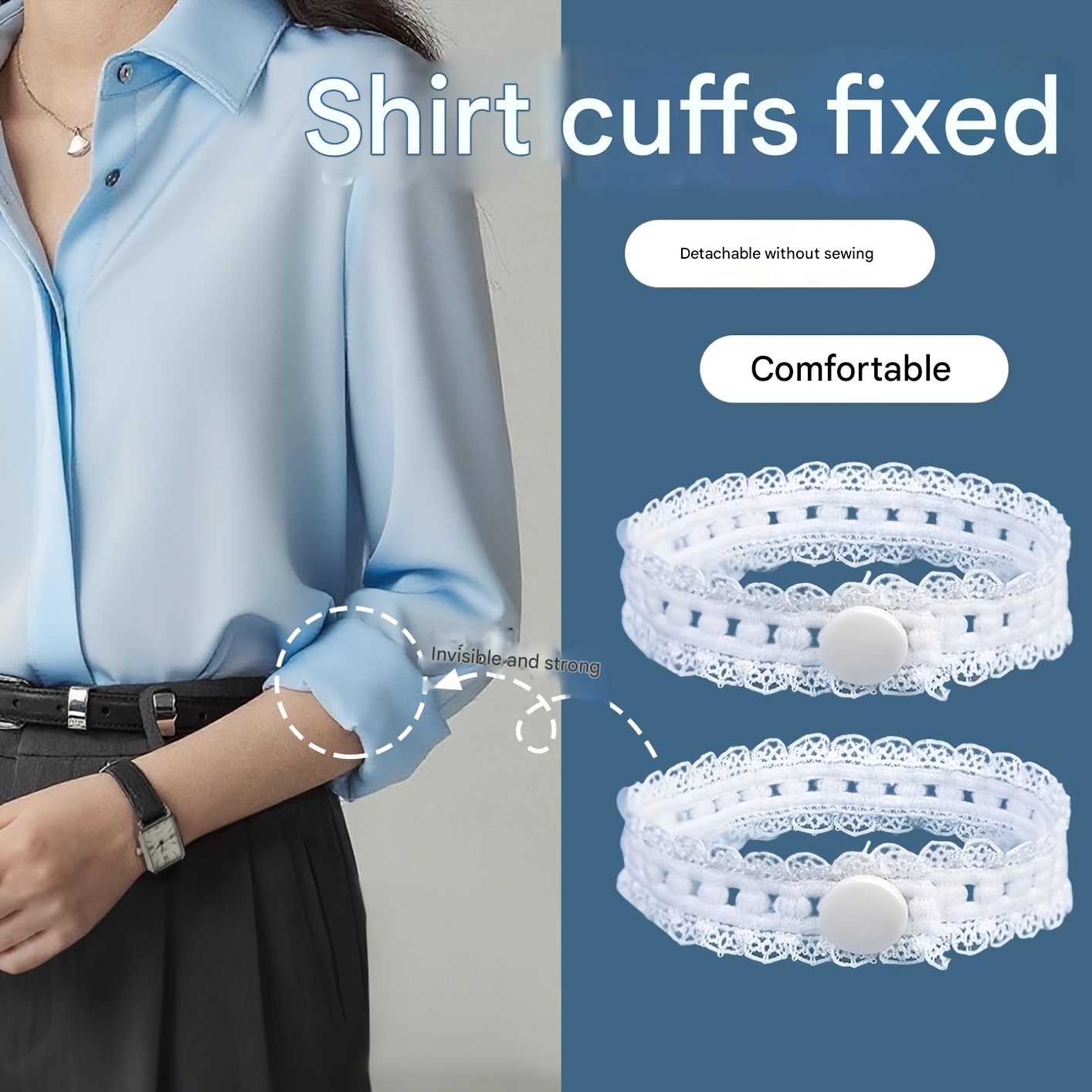 2/4Pcs Adjustable Lace Sleeve  - Sewing Roll reseña y precio