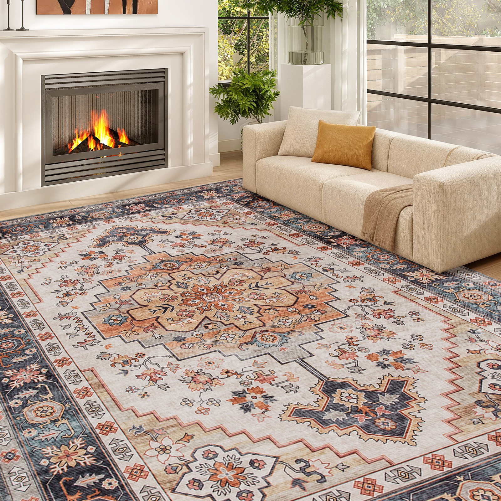 Area Rug 5x7, Machine Washable - Century Textile & Sewing Supply Avenue C North Saskatoon Sk reseña y precio