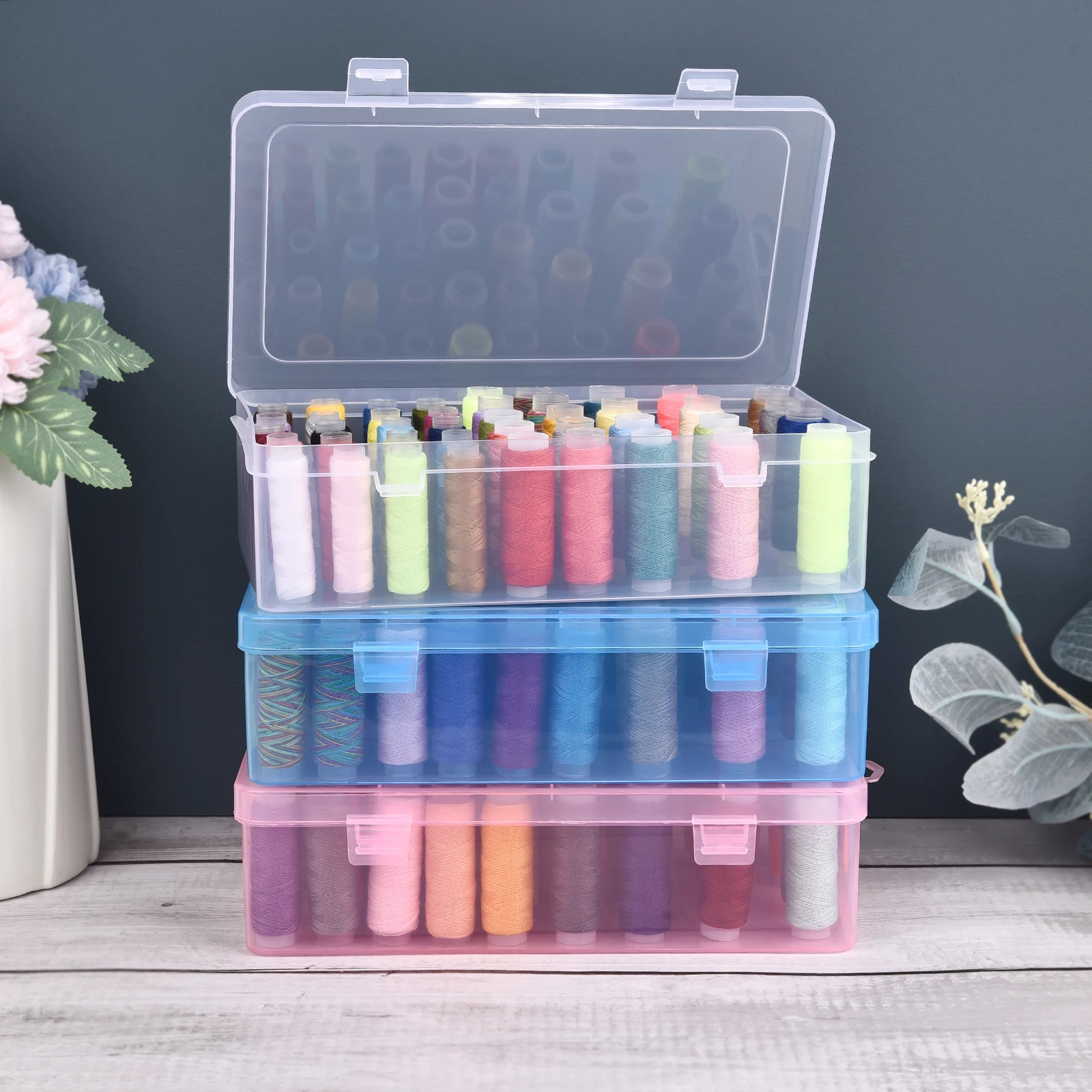 New 24 Grids Spool Organizer/4 - Bobbin Organizer Box reseña y precio